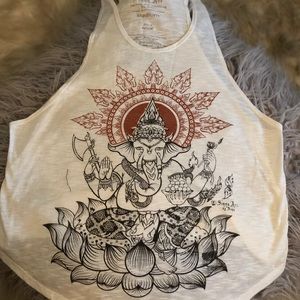 Simms Art white tank